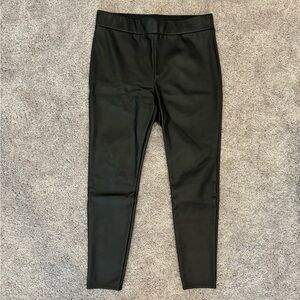 LOFT Petite Black Faux Leather Leggings
